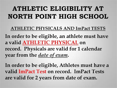 Physicals & ImPACT Tests 